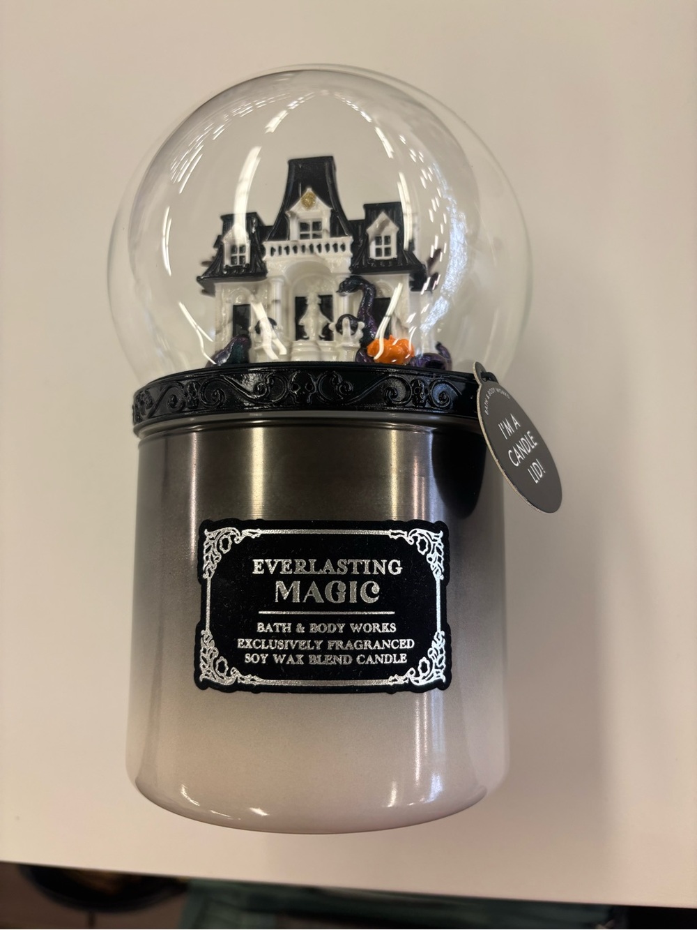 Bath & Body Works Everlasting Magic Halloween Snowglobe Candle